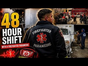 48 hours with a firefighter paramedic | structure fire and cardiac arrest | day in the life 2025 |