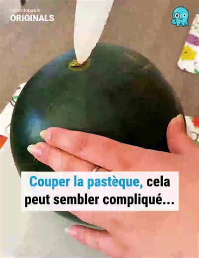 Vous pensez que couper une pastèque, c'est trop compliqué ? Avec cette méthode, vous changerez d'avis 👌 | Curioctopus.fr