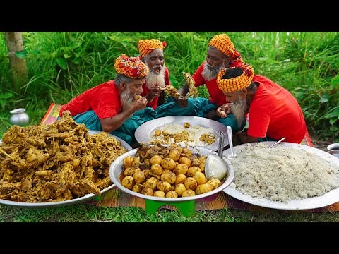 Chicken Roast Style Curry Recipe of Grandpa - Polao Rice, Eggs Vuna & Chicken For Special People