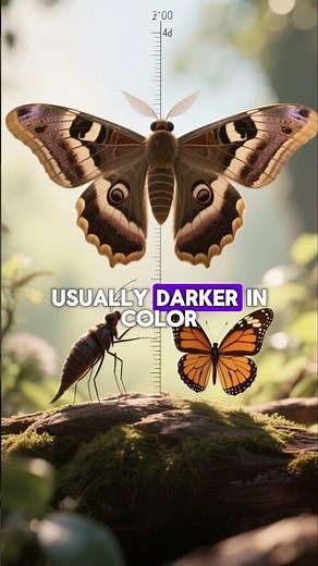 The difference between a moth and a butterfly!