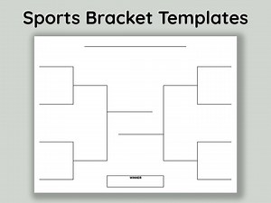 Sports Bracket Printable. 8, 16, 32 Team Bracket. Tournament Bracket. Blank Bracket. March Madness. Single Elimination. - Etsy