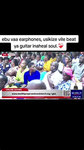 New Life Church Live: Ebu Vaa Earphones, Usikize Vile Beat ya Guitar Inaheal Soul ❤️‍🩹