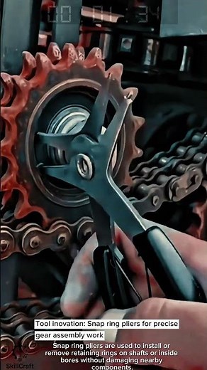 Tool inovation: Snap ring pliers for precise gear assembly work
