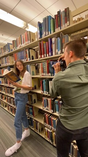 Make sure to be quiet...🤓🤫 #foryоu #fyp #photo #library ￼