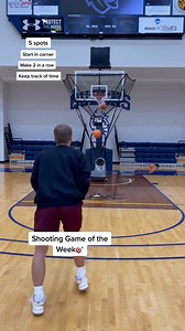 Work on your 3 point game in this 2 in a row challenge 💪 via bjornbroman13/IG | Dr. Dish Basketball