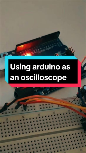 💡Did you know you can view any signal with arduino?If you don't have an oscilloscope you can use the serial plotter to measure anything! It can't measure current tho only voltage! Schematic and project details in my bio 🔥 #diyelectronics #arduino #arduinouno #learnarduino #LearnOnTikTok #diyelectronics #oscilloscope #electronicshacks #tutorial #beginner