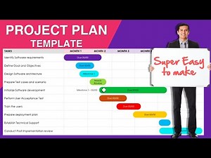 It's so easy to make a Project Plan template in PowerPoint