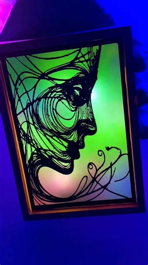 Turning Simple Materials into Neon Art #craft #homedecor #satisfying