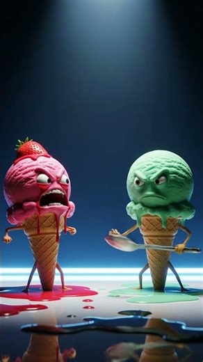 Spooky Funny Monsters The Melting Duel & Donut Factory Showdown