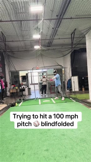Hitting a 100 MPH Fastball Blindfolded