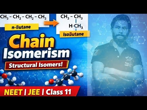 Chain Isomerism in One Shot | Structural Isomerism | Class 11 Organic Chemistry | NEET 2026