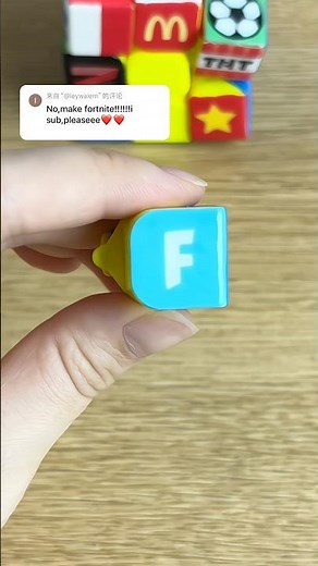 How to draw Fortnite on the Rubik's Cube?#diy #art #rubikscube #fortnite #trending