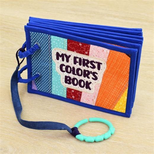 My First Color’s Book – Handmade Fabric Baby Book – Sensory Patchwork – 2 Editions – 8-12 Pages / Hues – C-ring Carry Strap - Etsy Australia
