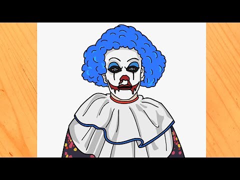 Como dibujar al payaso LULI Payasos de la DEEP WEEB Fede Vigevani