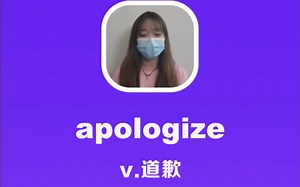 apologize：道歉