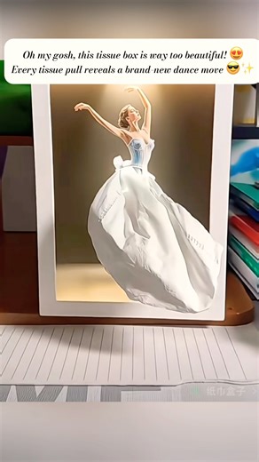 This tissue box is insanely beautiful — every pull reveals a brand-new dance move #HomeDecor