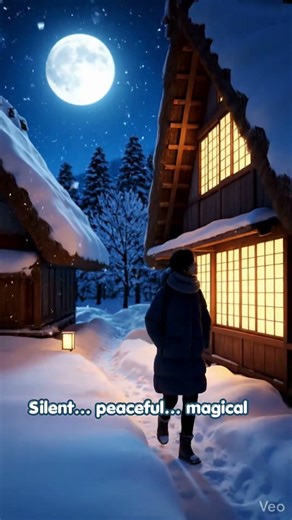 A Hidden Snow Village in Japan ❄️ Gokayama | Unreal Winter Gem #travel #shorts #viral #ytshorts #yt