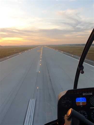 R44 Helicopter Cockpit View - Low Pass