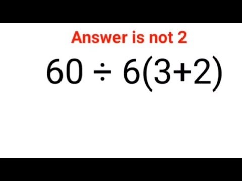 60÷6(3+2) The answer is not 2. Many got it wrong! Ukraine Math Test #math #percentages #ukraine