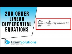 2nd Order Linear Differential Equations : P.I. = trig type : ExamSolutions