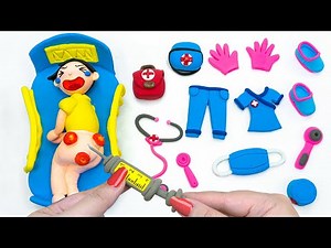 💥DIY How to Make Polymer Clay Miniature Doctor Set, Mini Medical Kit🚑 POP THE PIMPLES | Care Tips