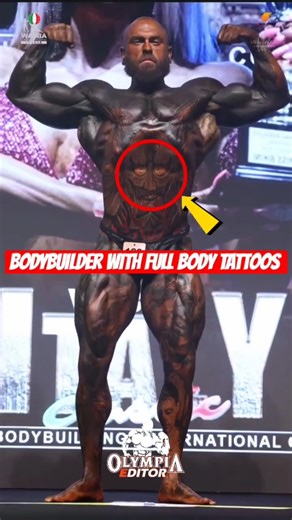 BODYBUILDER WITH FULL BODY TATTOOS | BODYBUILDING MOTIVATION #bodybuilding #gym #fitness