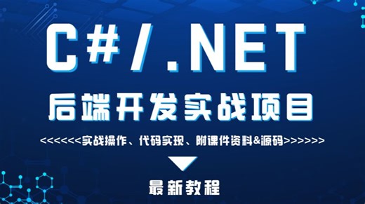 【2025最新】C#/.NET后端服务器开发实战项目（实战操作、代码实现、附课件资料&源码），全程干货无废话！！！