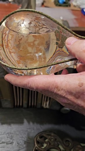 Vintage glass globe liquid fire extinguisher, also known as a fire grenade. These were popular from the 1880s to the 1930s and were designed to be thrown into a fire or automatically activated by heat. #vintage #antiques