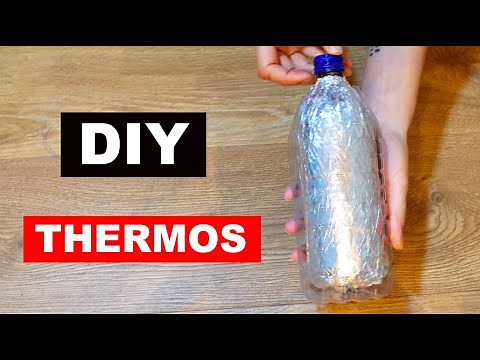 DIY THERMOS | Make your own THERMOS flask in less than 1 min | اصنع ترمسًا مؤقتًا سهلًا من صنعك