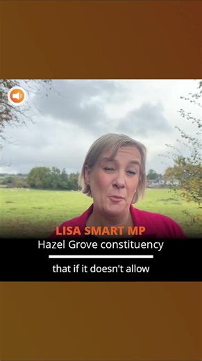 The Labour Government's Local Plan for Stockport was published last week. Over one third of the green belt in Stockport has been redesignated as "grey belt" with fewer protections. And allocations for thousands of homes have come forward on those former grey belt sites. We need affordable homes for people desperate to get on the housing ladder, and the services to support them, not developer-led executive homes on green spaces. This Labour Government is getting it wrong. And I want you to help s