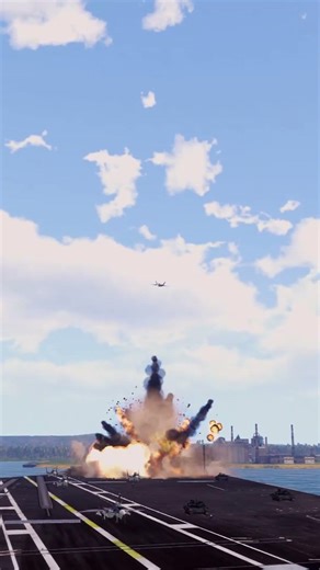 F-22 Raptor Launches Precision Bomb Strike on Aircraft Carrier | Combat Simulation