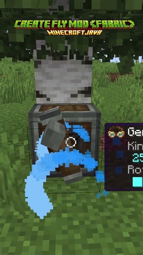 Minecraft Create Fly Tree Cutter Build #minecraft #minecraftshorts #minecraftmods