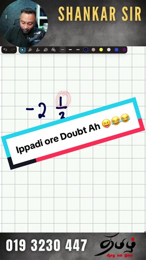 If you get the doubt during the exam…ayyo… late already 😂. Practice more before the exam so these doubts come earlier… not inside the exam hall 😅Practice pannunga… doubts clear pannunga… exam smooth ah pogum 👍 #cikgushankar #mathstips #malaysiatamil #malaysiatiktok #SPMMaths