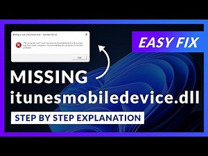 itunesmobiledevice.dll Error Windows 11 | 2x FIX | 2023