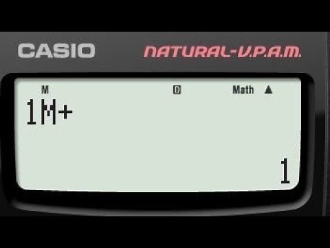 Casio Calculator Memories