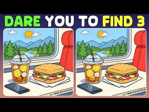 [Hard Brain Test Spot the Difference] I Dare You to Find 3 Differences Between the Two Images