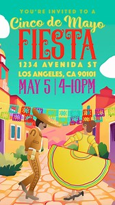 Animated Cinco De Mayo Invitation With Sound - Add Personalized Details - Etsy