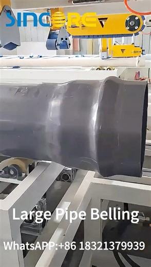 Sincore Large Pipe Belling Machine | Fast & Efficient Pipe Processing #pipelining#extruder#socket