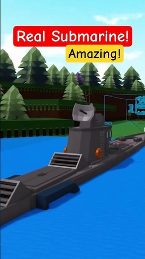 Roblox Build a Boat for Treasure Real Submarine! Detailed Micro Block! #babft #roblox