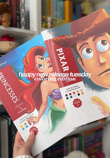 Disney's New Color by Number Books: Princess & Pixar