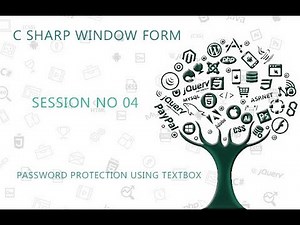 C# Tutorial Window Form 4 Password Protection using Textbox
