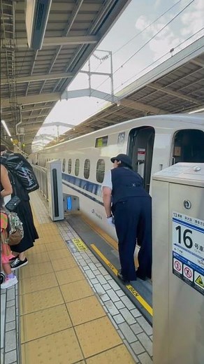 カッコ良さと優しさに満ち溢れた女性車掌さん👩‍✈️#東海道新幹線 #女性車掌 #新幹線