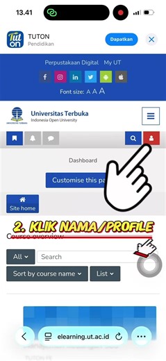 5 STEP GANTI PASSWORD DI E LEARNING UNIVERSITAS TERBUKA #UT #universitasterbuka #changepassword