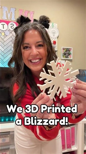 3D Printed Snowflakes Lesson Idea for Kids
