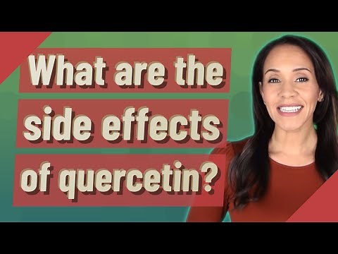 What are the side effects of quercetin?