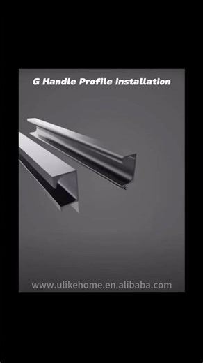 G shaped aluminum handle profile #closet #kitchen #aluminum #glassdoor #furniture #handle #cabinet