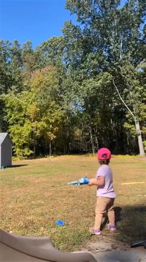 Practice makes perfect with the Tangle-FREE combo. Casting plug on, backyard session unlocked. Thanks for sharing @momfuelnene #tanglefreefishing | Kid Casters