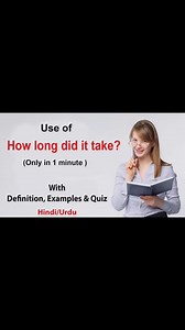 1.5K views · 114 reactions | how long | how long do | use of how long | how to use how long | uses of how long Covered Queries are.. 1) how long does it take to, 2) what is the meaning of how long 3) advanced structures of how long 4) when to use how long in present perfect 5) use of how long did it take in english grammar 6) use of how long did it take in english sentence 7) use of how long did it take in english speaking 8) use of how long did it take | English with Altaf | Facebook