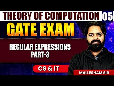 Theory of Computation 05 | Regular Expressions Part 3 | CS & IT | GATE Exam