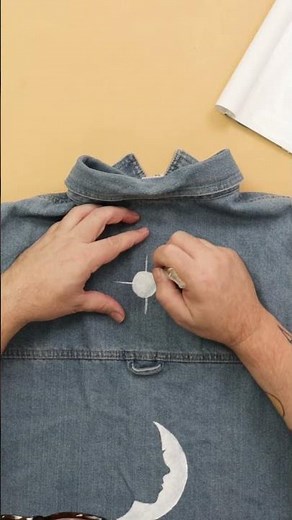 DIY painted denim jacket